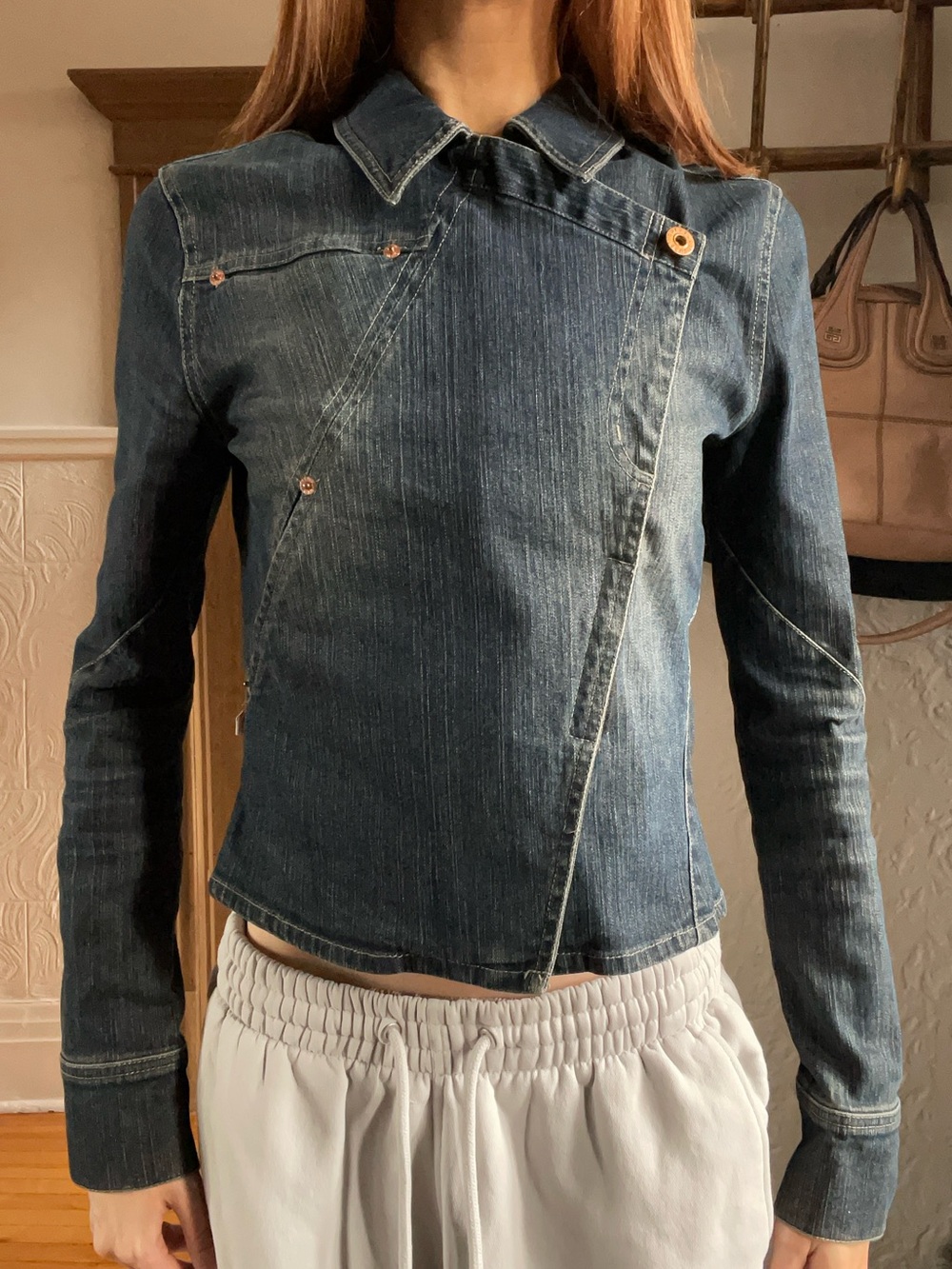 Parasuco Dark Blue Denim Jean Jacket